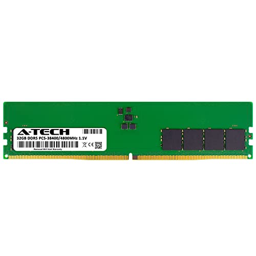 Image of A-Tech 32GB RAM for Dell Precision 3660 Tower | DDR5 4800MHz DIMM PC5-38400 288-Pin Non-ECC Memory Upgrade Module
