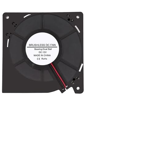 LFCXYOCD Ventilador de 120MM, 5V, 12V, 24V CC, Conector Hembra de 12cm, 120x120x32mm, Ventilador de refrigeración centrífugo 12032, sopladores de CA de 100V, 220V y 240V(12V Dual Ball)