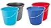 Produktbild Eimer Haushaltseimer Putzeimer Kunststoffeimer mit Metallbügel und Mess-Skala 4 Stück Größenauswahl, Größe:10 Liter