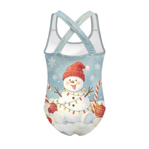 Image of Girls One Piece Cat Swimsuits Quick Dry Cartoon Beach Bathing Suit Crossback Swimwear for Kids 5-14 Years