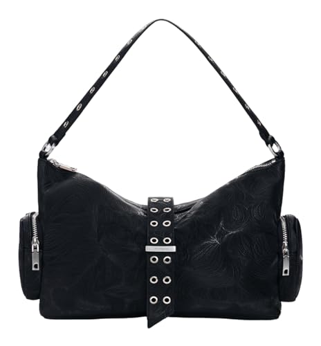 Sac à épaule Moonstone Desigual noir aux finitions soignées et élégantes