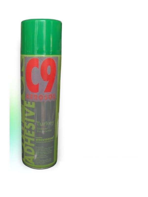 yapıştırıcı, Tavan yapıştırıcısı 100°C dayanıklı - Döşeme - Sprey yapıştırıcı - Uni-tek C9 Aerosol