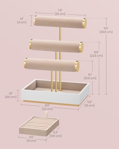 image for SONGMICS Bracelet Holder Stand, Jewelry Display Stand, Jewelry Organiz