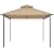 Yaheetech Gazebo for Patios - 11x11ft Outdoor Powder-Coated Steel Frame Gazebo, Double Roofs Grill Shelters BBQ Pavilion for Lawn/Backyard/Garden/Deck, Khaki