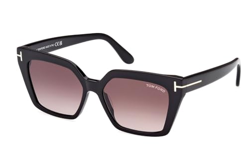 Tom Ford WINONA FT 1030 Shiny Black/Light Violet Shaded 53/15/140 women Sunglasses2