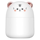 BESPORTBLE Mini Humidificador de Vapor USB para Oficina y Hogar Pequeño Tamaño Diseño de Tigre de Dibujos Animados Humidificador Doméstico Decorativo y Portátil para Escritorio y Coche
