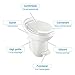 Toilet AQUA MAGIC STYLE PLUS HI WHITE CHINA BOWL