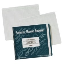 Compte bancaire livre 8-3/4 x 10 pouces de 40 pages