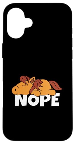 Nope Not Today Lazy Pony Horse �n �X�}�z�P�[�X iPhone 16 Plus �p