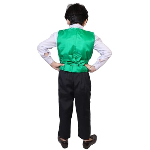 Image of Kaku Fancy Dresses Plain Waistcoat for Kids /Plain Jacket for Kids | Sequin Work Shinning Waist Coat For Annual Day Dance Competition (Only Jacket /Waistcoat - Shirt & Pant Not Included)
