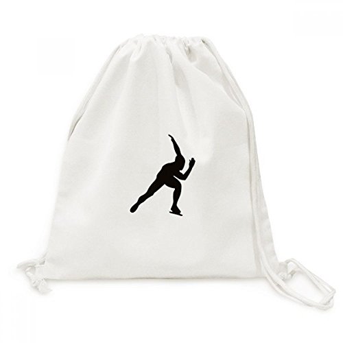 Sac de voyage léger en toile noire à cordon pour transporter vos affaires de sport de glisse