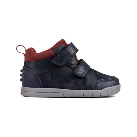 Clarks Navy Leather Boys Infant Boots Cover
