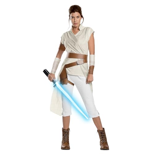 Rubies Costume officiel Disney Star Wars Ep 9 Rey Deluxe pour adulte, multicolore, taille M
