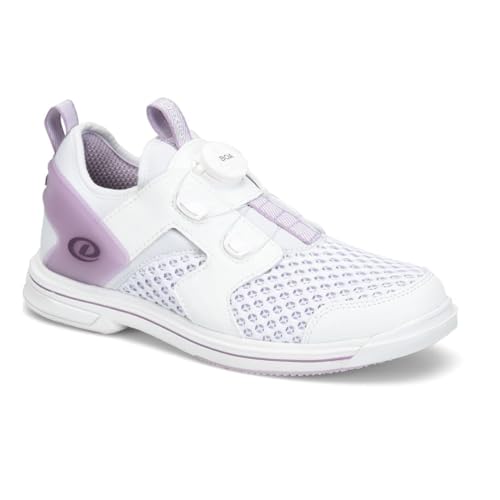 Dexter Women's Pro BOA Bowling Shoes - White/Lavender 9.5 (for Right Handed Bowlers Only)