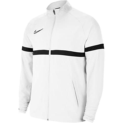 Nike Herren Academy 21 Woven Track Jacket, White/Black/Black/Black, L EU