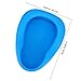 OSOLADY Plastic Bed Urinal and Bed Pan for Bedridden Patients, Blue Portable Nursing Urine Container with Contoured Design, Suitable for Elderly, Women, and Pregnant Patients
