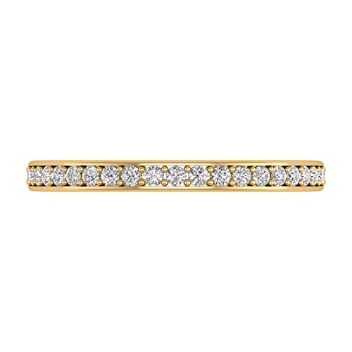 1/4 Carat Pave Set Diamond Wedding Band in 14K Gold3