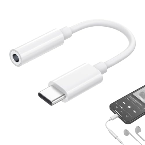 JUCKIER USB-C & 3.5mm オーディオアダプタ イヤホンジャック変換 DAC搭載 ハイレゾ音質 24bit/96KHz対応 高耐久 強化ケーブル 音量調節/通話/音楽対応 屈曲試験30,000回クリア iPhone 16/15 Pro/iP