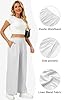 SEMARO Womens Casual Linen Feel Wide Leg Pants Hig... #4