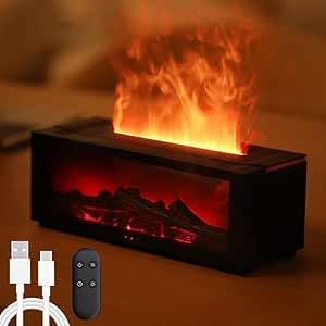 Aroma Oil Diffusers for Electric Fireplace - 7 Colours Flames Ess...