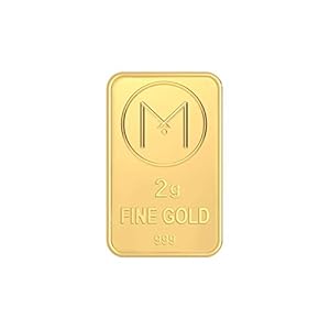 Malabar Gold & Diamonds 24K (999) Gold Bar 2 grams | 24 kt Gold Bar/Coin/Bullion for Birthday, Wedding, Akshaya Tritiya & Festive Gift, Rose Impression 3