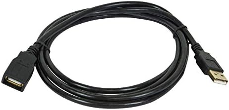 Monoprice USB 2.0 Type-A Male to Type-A Female - Extension Cable, Gold Plated, 28/24AWG, 15 Feet, Black
