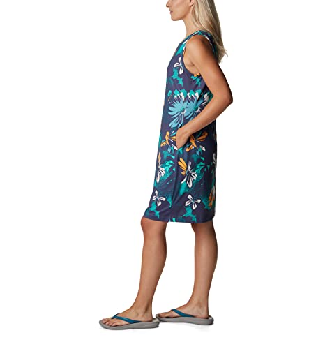 Columbia Women's Chill River Printed Dress, Nocturnal Daisy Party Multi, Medium #TOP5