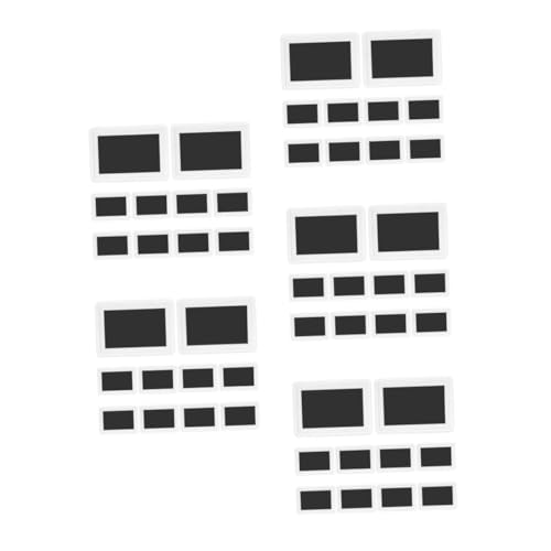 Luxshiny 5sets 10pcs Picture Frames for Refrigerator Photo Display Frames Photo Pockets for Family Memories Metal Surfaces 10pcs*5
