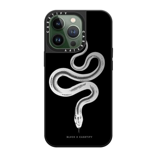 Coque miroir iPhone 13 Pro CASETiFY BLVCK Serpent noire