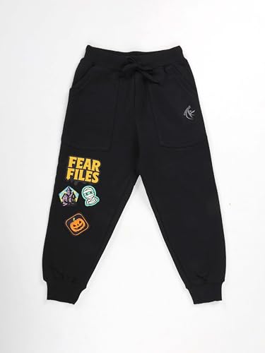 Image of KiddoPanti Boys Solid Fleece Track Pants | Cotton Poly Fleece Fabric | Ankle Length Bottom Rib | 2 Front Patch Pocket | Elastic Waist & Drawcord | Jogger Track Pants for Boys
