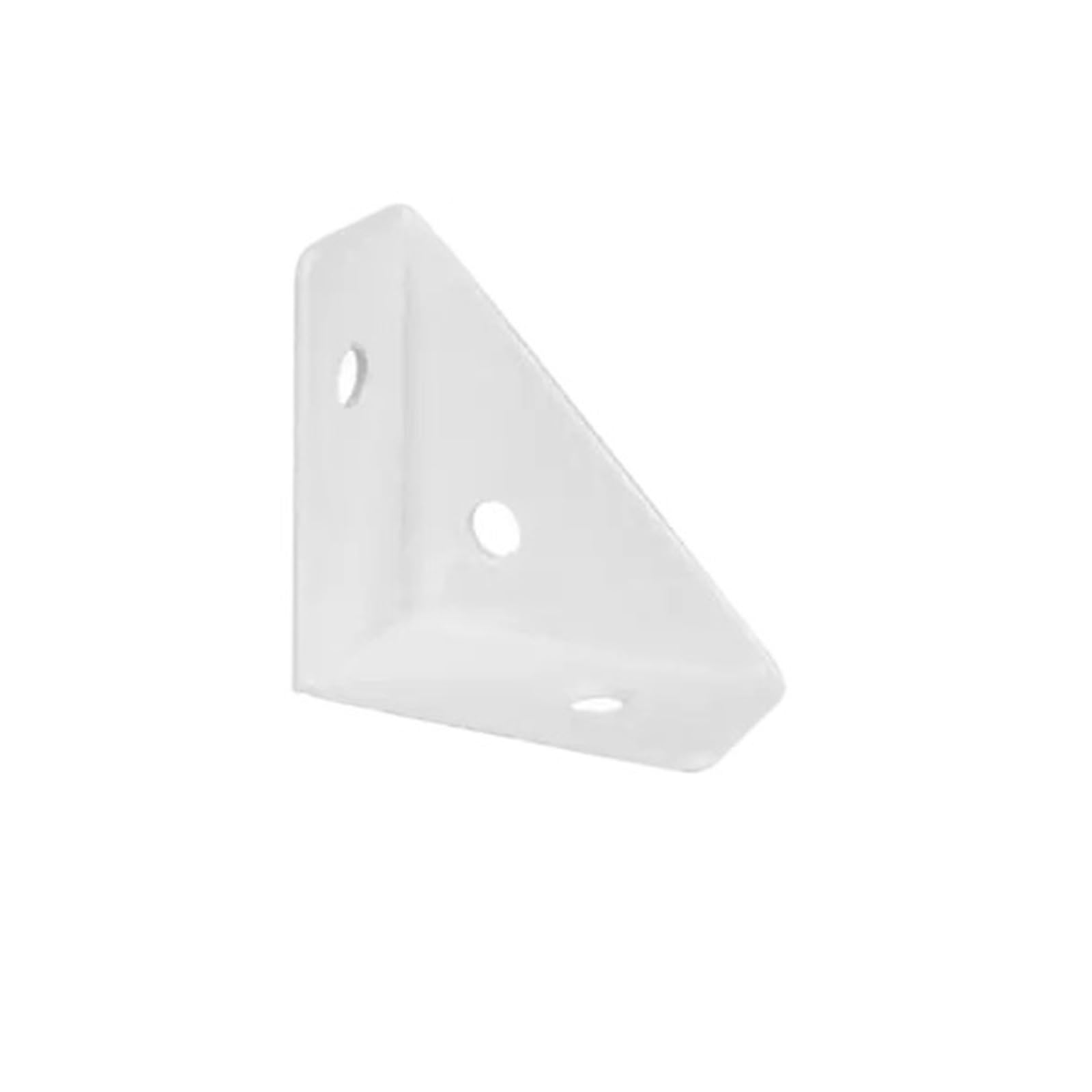 Corner Braces Brackets 4Pcs Heavy Duty Metal 90° Corner Brace for Reinforcing Cabinet and Bed Structure(White 4pcs)