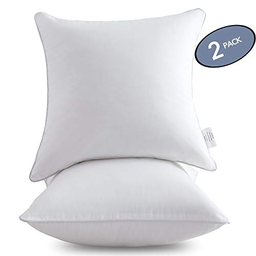 Leeden 16 X 16 Pillow Inserts (Set Of 2) -Throw Pillow Inserts With 100% Cotton Cover - 16 Inch Square Interior Sofa Pillow Inserts thumb #6
