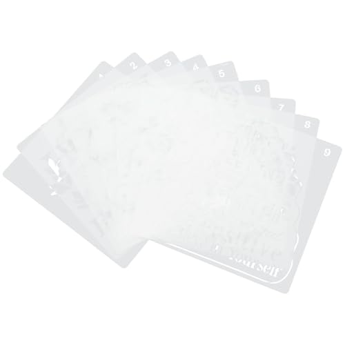 TEHAUX 9 Plantillas Reutilizables de Abejas Lavable y Fácil de Almacenar Material Pet para Pintar sobre Madera Ideales para Manualidades y Decoración Navideña