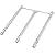 GasSaf 69787 Grill Burners Replacement for Weber Spirit E-310 Parts, 18" Burner Tube for Weber Spirit 300 and GS4 II 300 Gas Grill Parts(2013-Newer), 304 Stainless Steel Gas Tube Rebuild Accessory