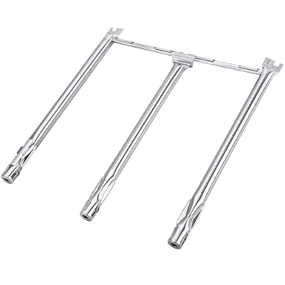 GasSaf 69787 Grill Burners Replacement for Weber Spirit E-310 Parts, 18" Burner Tube for Weber Spirit 300 and GS4 II 300 Gas Grill Parts(2013-Newer), 304 Stainless Steel Gas Tube Rebuild Accessory