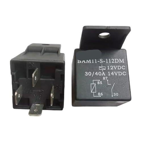 Relais BAM11-S-112DM 40A 12VDC 4 pieds commutateur automobile 12V lot de 2 pièces