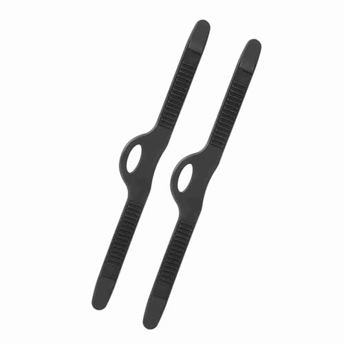 Rubber Flipper Belt - Adjustable Easy Couple for Diving and Snorkeling - Black, 1 Pair