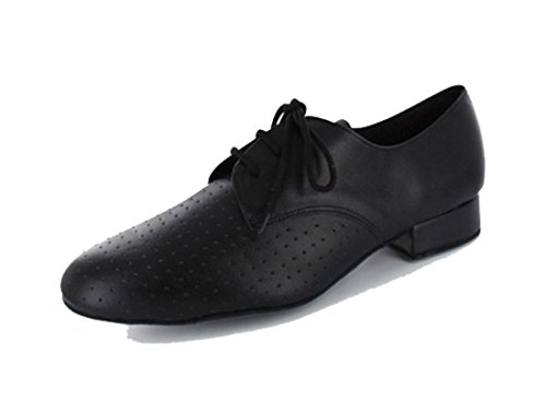 MGM-Joymod Men's Stylish Lace-up Closed Toe Social Dacne Salsa Tango Jazz Rumba Ballroom Latin Modern Dance Shoes/Black 10.5 M US