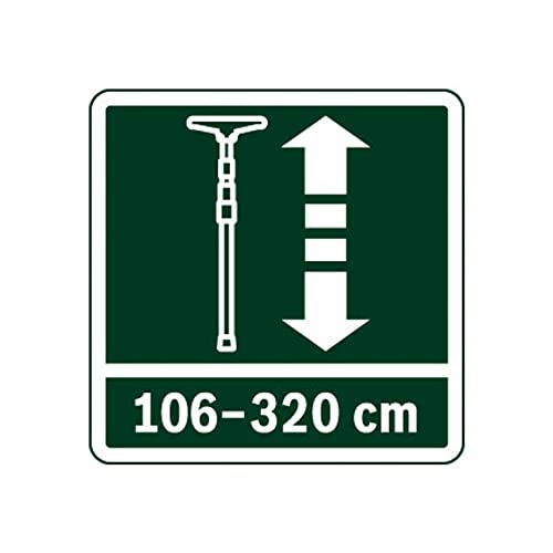 Bosch bastón telescópico TP 320, estuche de protección (altura regulable de 128-320 cm)