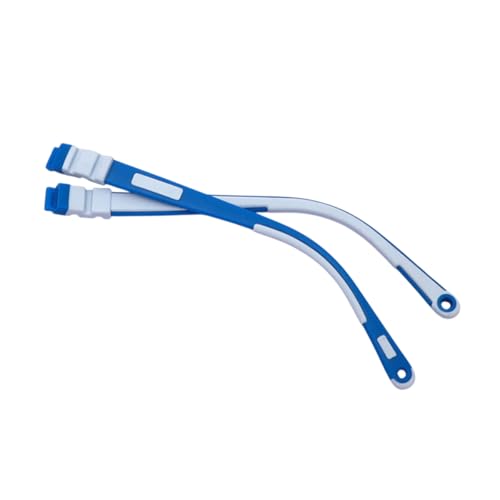 Genérico Patillas De Gafas De Silicona Para Niños Con Agujeros 1 Par De Fundas Azules Y Blancas Para De Patillas De Repuesto Originales Para Gafas Accesorios Para Gafas