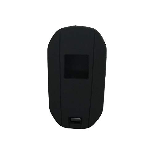 BROVACS Silicone Cover Protector Case Holder Skin Jacket Compatible with PEUGEOT CITROEN 3 Button Flip Remote Key Fob w/Light Symbol CV9306 Black - Image 3