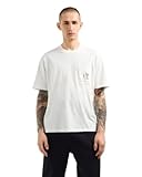 Armani Exchange Men's Icon Pocket Logo Tee, Off White, X-Large