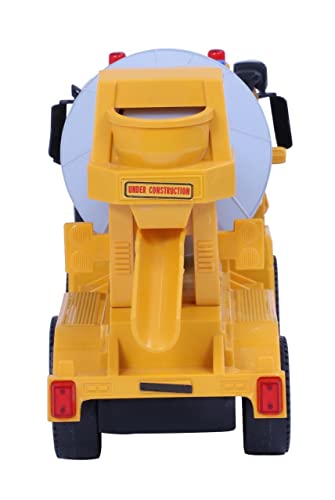 Image of Friction Powered Cement Mixture Trucks Toy for 3+ Years Old Kids Boys Girls Concrate Mixture Construction Truck with Light Music Pull Back Vehicle (Multicolor)