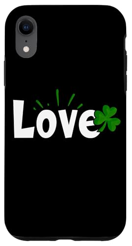 Love St. Patricks Day Irish Lucky Shamrock T-Shirts Valentinstag Hülle für iPhone XR