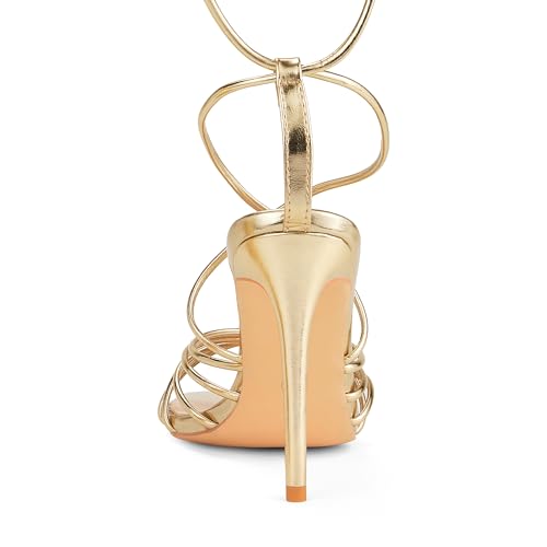 Elisabet Tang Women Strappy Heeled Sandals Lace Up 4 Inch Stilettos Square Open Toe High Heels Ankle Strap for Prom Party Evening4
