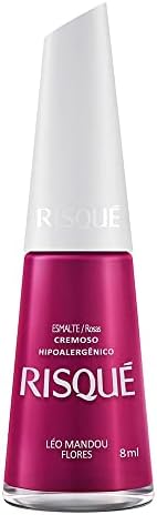Esmalte Cremoso Leo Mandou Flores, Risqué, 8 Ml