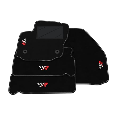 Alfombrillas para Ford S-MAX 5 plazas 2006-2015 en moqueta a medida con clip conductor de 31.7cm