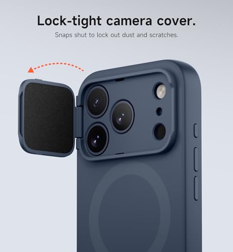 Coque magnétique iPhone 17 Pro Max SURITCH bleu foncé avec support - 4