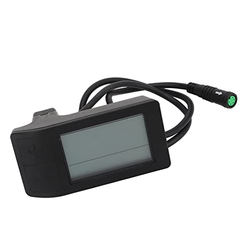 Electric LCD Display Meter 5pin Connector Conversion Meter for Controller 24?48V, Multifunctional Outdoor Riding Meter for Average Speed Realtime