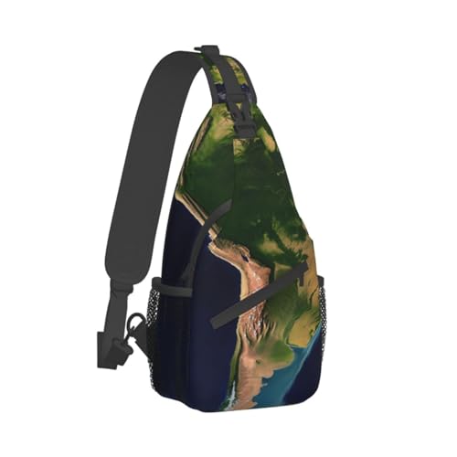 Bolso tipo Sling Bandolera Unisex South America miniatura 2